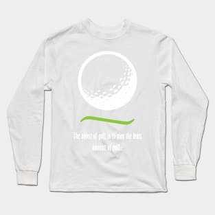 Object of Golf - Light text Long Sleeve T-Shirt